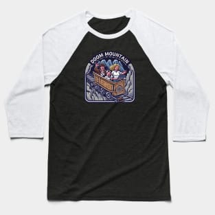 Doom Mountain Roller Coaster - Funny Baseball T-Shirt